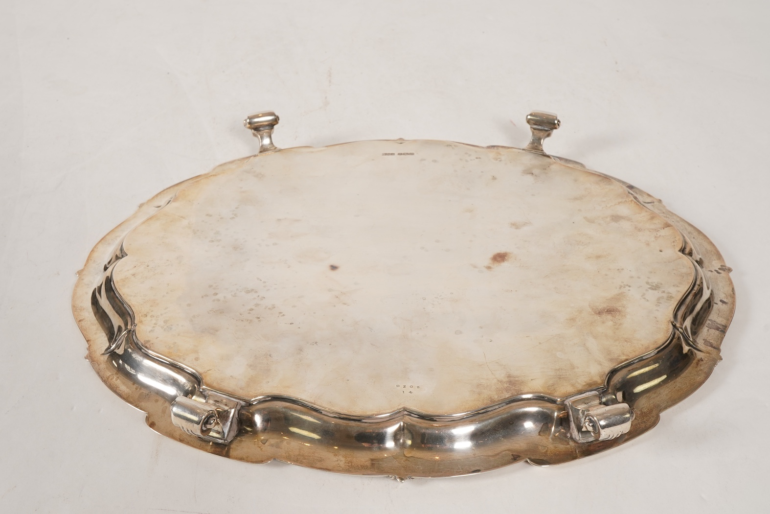 A George V silver salver, by James Dixon & Sons